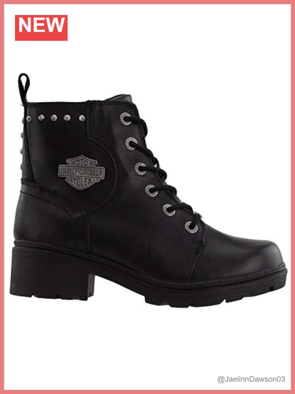 Harley-Davidson Cynwood 5-Inch Black Motorcycle Riding Boots